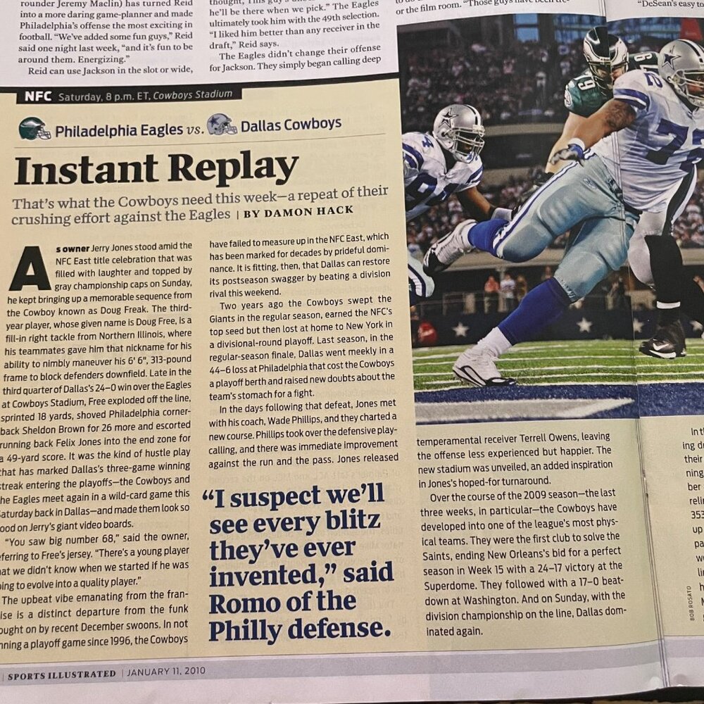 Sports Illustrated Magazine u January 11 2010 Vol 112 No 1 NFL Playoff Preview - Picture 8 of 9